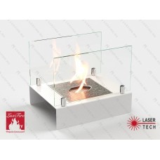 Настольный биокамин Lux Fire "Арлекино" М (белый)