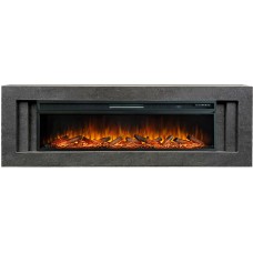 Каминокомплект Line 60 Dark Grey (Разборный) - Темный серый с очагом Vision 60 LOG LED